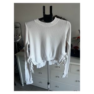 Free People Cropped Interlaken Top